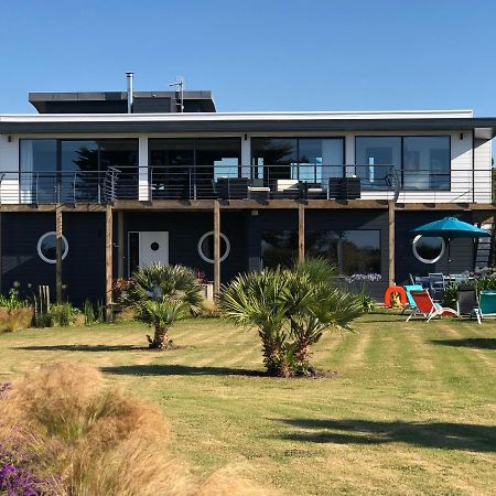 La Maison Bateau Au Bord De Mer Guissény Exterior foto
